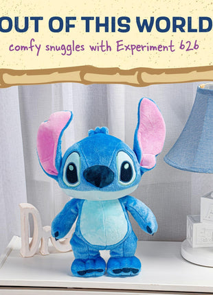 Disney Baby Lilo & Stitch Soft Huggable Stuffed Animal Cute Plush Toy for Toddler Boys and Girls, Gift for Kids, Blue Stitch 15 Inches