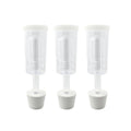 Fastrack 3 Piece Airlock for Fermentation Hydrolocks for Fermenting Wine and Beer with Drilled Rubber Stopper Durable Carboy Bung with transparent Airlock Set used for Fermentation Set of 3