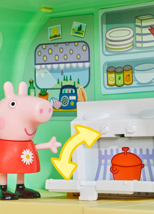Peppa Pig Caravan Playset for Girls and Boys, 3 Figures, 6 Accessories, Preschool Toys, Kids Gifts, Ages 3+