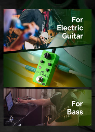 FLAMMA FC05 Mini Modulation Pedal with Chorus Flanger Tremolo Phaser Vibrato Rotary Liquid Autowah Stutter Ring LowBit