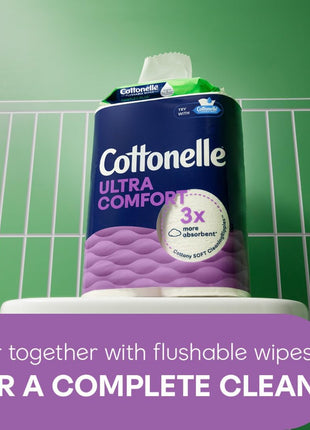 Cottonelle Ultra Soft Toilet Paper, 24 Family Mega Rolls=108 Regular Rolls