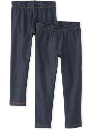 The Children's Place Girls Leggings,Black 5 Pack,M (7/8)