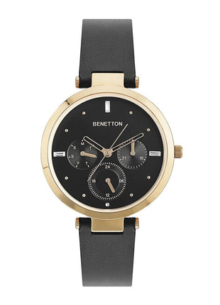 United Colors of Benetton Women Black Round Dial Analog Watch - UWUCL1006