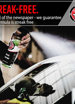 Adam's Polishes Glass Cleaner - Car Window Cleaner | Car Wash All-Natural Streak Free Formula For Car Cleaning | Safe On Tinted & Non-Tinted Glass | Won't Strip Car Wax or Paint Protection