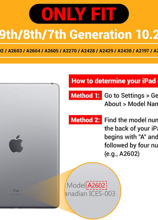 KAIJIAbox for iPad 9th/ 8th/ 7th Generation Case 10.2 Inch (2021/2020/2019)