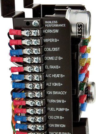 Painless Performance 30003 Universal Pre-Wired 20-Circuit Fuse Block