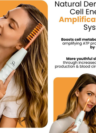 Pure Daily Care NuDerma Handheld Skin Therapy Wand Machine w/Neon – Anti-Aging - Skin Tightening - Wrinkle Reducing - Dark Circles – Clarifying - Hair & Scalp Stimulator