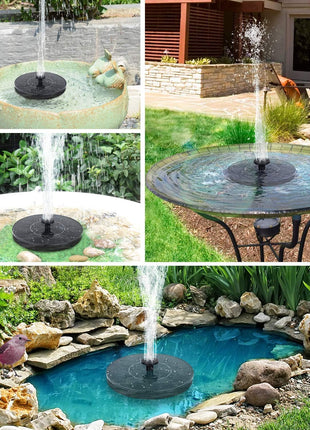 Mademax 1W Solar Bird Bath Fountain Pump, Solar Fountain, Free Standing Floating Solar Powered Water Fountain Pump for Bird Bath, Garden, Pond, Pool, Outdoor