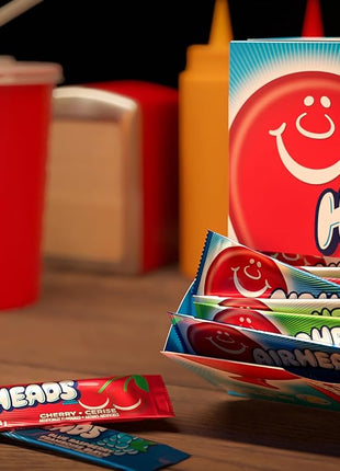Airheads Full-Size Bars, Six Assorted Fruit Flavors, Easter Candy Bulk Variety, Easter Basket Essentials Stuffers, Individually Wrapped Taffy, 60 Count Box
