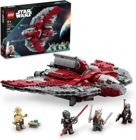 LEGO Star Wars Ahsoka Tano's T-6 Jedi Shuttle Spaceship Toy - Star Wars Building Toys Set for Kids, Boys & Girls, Ages 9+ - Birthday Gift for Fans - 4 Minifigures - 75362