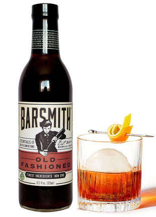 Barsmith Old Fashioned Mix - Classic Whiskey Drink Mixer w/Sweetness, Cherry, Citrus & Bitters - Premium Non-GMO Drink Mixer - Perfect for Bourbon Cocktails & Home Bars - 12.7 oz Bottle (Pack of 1)