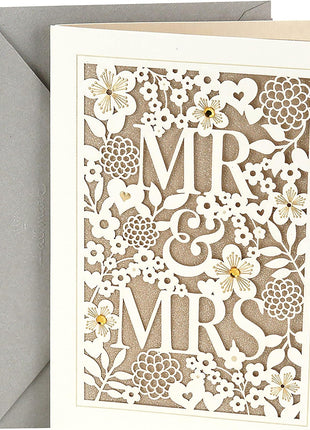 Hallmark Wedding Card (Mr. & Mrs.)