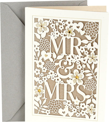 Hallmark Wedding Card (Mr. & Mrs.)