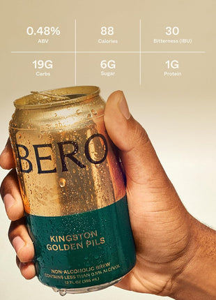 BERO Variety Pack Non-Alcoholic Beer, Non-Alcoholic Craft Ale, Hoppy IPA Style Craft Brew, NA Beer by Tom Holland, Refreshing Alcohol Alternative Beverages for Any Occasion - Pack of 12