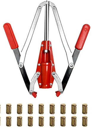 FastRack Double Lever Corker for Wine Bottles | Wine Bottle Corker with 20 Pcs Wine Corks | #8 Agglomerated corks Durable, Dual-Lever Design for Consistent Sealing | 14" Height – Made in Portugal