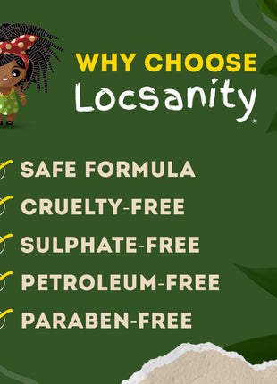 Loc Spray - Locsanity Daily Moisturizing Refreshing Spray for Dreadlocks, Locs, Sisterlocks - Passion Fruit Hair and Scalp Moisturizer for Dry Locs, Braids - Lightweight Plant-Based Care (8 fl oz)