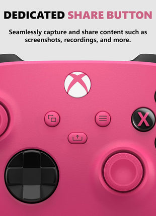 Xbox Core Wireless Gaming Controller – Deep Pink Series X|S, One, Windows PC, Android, and iOS