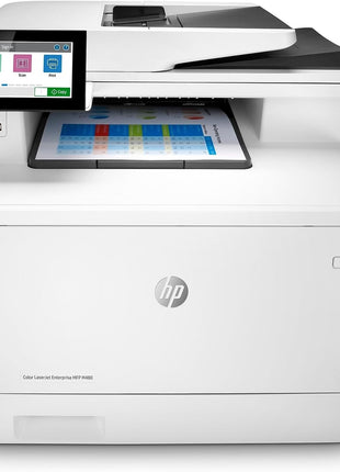 HP Color LaserJet Enterprise M480f Multifunction Duplex Printer, Print, scan, Copy, Fast speeds, Easy Setup, Advanced Security, Best for Small Teams, Ethernet/USB only (3QA55A)