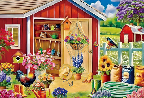 300 Piece Puzzle for Adults Kids Seniors - Beach Surf Shop - Summer Beach Puzzle
