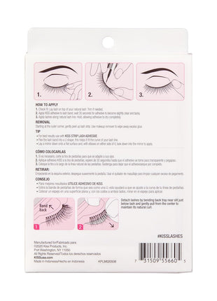Kiss So Wispy, False Eyelashes, '', 12mm, Includes 5 Pairs Of Lashes, Easy to Apply, Reusable Lash Clusters