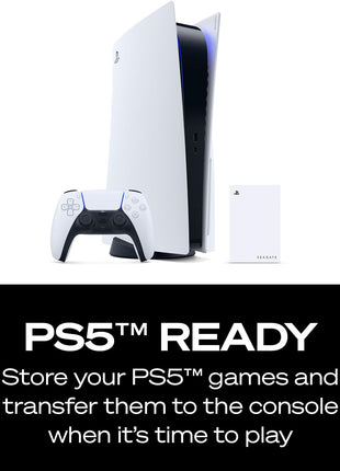 Seagate Game Drive for PlayStation庐 Consoles 5 TB External Hard Drive - USB 3.2 Gen 1, Officially-License (STLV5000100)