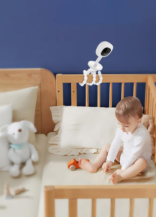 Baby Monitor Mount Compatible with Nanit Pro Smart & Flex Stand Baby Monitor, Flexible Arm Monitor Mount,Baby Camera Holder Stand Without Tools