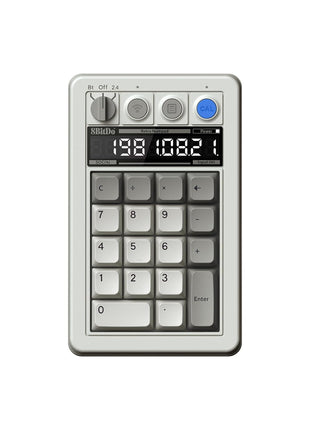 8BitDo Retro 18 Mechanical Numpad, Supports Calculator Mode, Bluetooth/2.4G/Wired Numpad for Windows and Android - M Edition