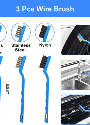 26Pcs Car Detailing Brush Set, Car Detailing Kit, Car Detailing Brushes, Car Cleaning Kit, Car Windshield Cleaning Tool, Professional Car Care kit - Car Wash Brush kit for Interior Exterior Wheels