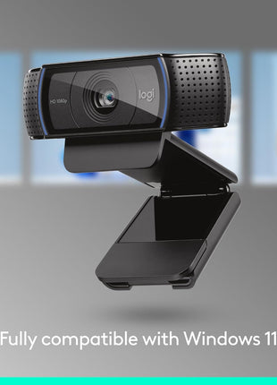 Logitech C920x HD Pro PC Webcam Full 1080p/30fps Video - Black | 30fps Video, Clear Audio, Light Correction, Works with Teams, Meet, Zoom, Nintendo Switch 2, Mac, Tablet