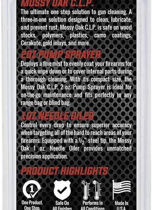 Mossy Oak CLP Gun Cleaning Oil | All-in-One Cleaner, Lubricant & Protectant | One-Step Gun Oil CLENZOIL