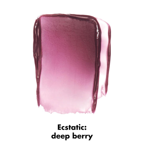 e.l.f. Hydrating Core Lip Shine with Shea Butter & Vitamin E, Tinted Lip Balm for A Smooth, Glossy Finish & Long-Lasting Moisture, Ecstatic Deep Berry