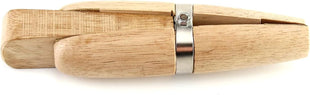 QWORK Wooden Ring Clamp, Hand Tool Wire Clamp for Jewelry Making Stone Setting Engraving Repair