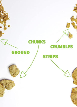 Plant Basics - Hearty Plant Protein - Unflavored Crumbles, 8 oz, Made from Peas, Non-GMO, Gluten Free, Low Fat, Low Sodium, Vegan, Meat Substitute