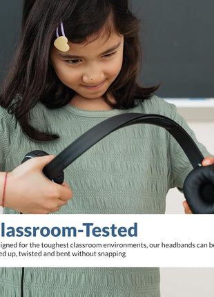 Cyber Acoustics Stereo USB Headset (AC-5008A), in-line Controls for Volume & Mic Mute, Adjustable Mic Boom for PC & Mac, Perfect for Classroom or Home