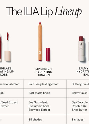 ILIA - Overglaze Hydrating Lip Gloss | Hydrate, Plump, Smooth | Long Lasting, Bleed & Feather-Resistant, High Shine | 24-HR Hydration, Clean, Cruelty-Free & Vegan (Mosaic)