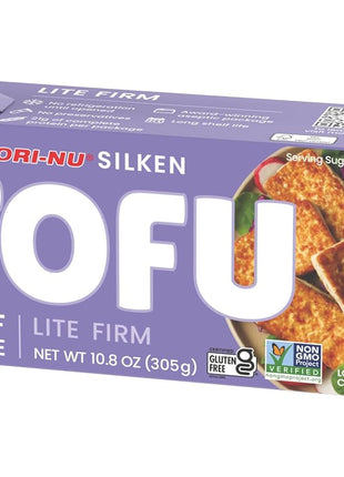 Mori-Nu Silken Tofu Lite Firm | Velvety Smooth and Creamy | Low Fat, Gluten-Free, Dairy-Free, Vegan, Made with Non-GMO soybeans, KSA Kosher Parve | Shelf-Stable | Provides protein | 12.3 oz x 12 Packs