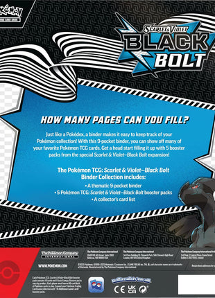 Pokemon TCG Scarlet & Violet 10.5 Black Bolt Binder Box