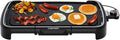 Chefman xL Electric Griddle with Removable Temperature Control, Immersible Flat Top Grill, Burger, Eggs, Pancake Griddle, Nonstick Extra Large Cooking Surface, Slide Out Drip Tray, 10 x 20 Inch