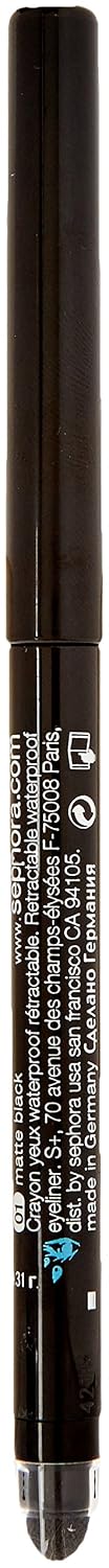 SEPHORA COLLECTION Retractable Waterproof Eyeliner #1 Matte Black
