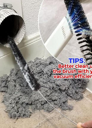 Holikme Dryer Vent Cleaner Kit, 3 Pcs Replacement Lint Brush for Vent Trap | Dryer Vent Cleaning Kit with Crevice Tool - Deep Lint Brush for Dryer Trap & Filter, Flexible Nylon Bristles