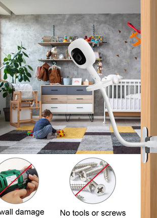 SZAOYU Baby Monitor Mount Compatible with Nanit Pro Smart Baby Monitor & Flex Stand Flexible Long Gooseneck Arm Also for Cameras with 1/4 Screw Mount Baby Camera Holder Stand