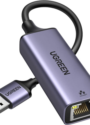 UGREEN USB to Ethernet Adapter, Plug and Play 1Gbps Aluminium Adapter | Gigabit RJ45 to USB 3.0 Network Dongle, Compatible with Nintendo Switch, Laptop, MacBook, Surface Pro, Windows