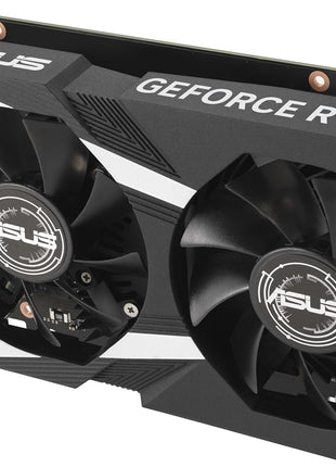 ASUS Dual NVIDIA GeForce RTX 3050 6GB GDDR6 OC Edition Gaming Graphics Card - PCIe 4.0, HDMI 2.1, DisplayPort 1.4a, 2-Slot Design, Axial-tech Fan Design, Steel Bracket, 3 Year Warranty