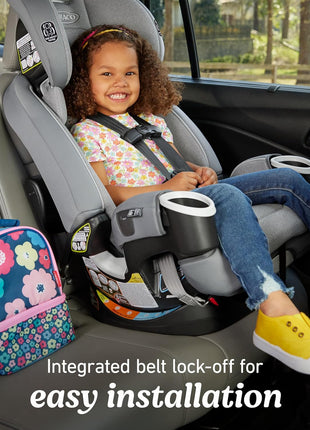 Graco 4Ever DLX 4-in-1 Baby Car Seat, Infant to Toddler Car Seat, 10 Years of Use, Rear-Facing, Forward-Facing, Highback Booster, and Backless Booster Seat Modes, Comfortable and Convenient, Charlie