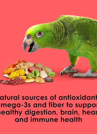 Kaytee Fiesta Parrot Food, Nutritious and Fun Blend, Supports Skin, Feather, Digestion, Brain and Heart Health, 4.5 pounds