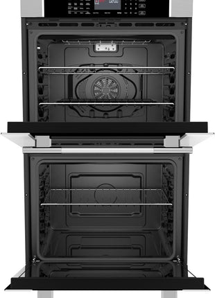 Empava 30" 10.0 cu ft Double Electric Wall Oven with Air Fry, EMPV-30WO05 | 2.5 cu ft Capacity, Basic Broil & Bake, Mechanical Knob Controls, Triple-Layer Glass Door, Snug Fit for Small Kitchens