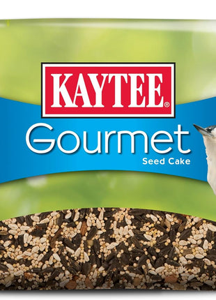 Kaytee Wild Bird Gourmet Seed Cake For Cardinals, Chickadees, Juncos, Titmice, Woodpeckers and More, 2 Pounds