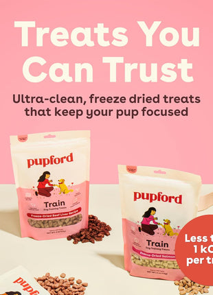 Pupford Freeze Dried Training Treats for Dogs & Puppies, 475+ Three Ingredient Bites (Beef Liver, 4 oz)