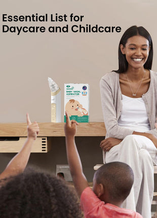GROWNSY Nasal Aspirator for Baby, Electric Baby Nose Sucker, Automatic Nose Cleaner with Larger Suction Chamber and More Powerful Suction, Music and Light Soothing Function, Beige