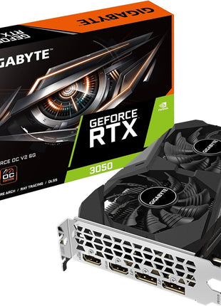 GIGABYTE GeForce RTX 3050 WINDFORCE OC V2 6G Graphics Card, 2X WINDFORCE Fans, 6GB GDDR6 96-bit GDDR6, GV-N3050WF2OCV2-6GD Graphics Card